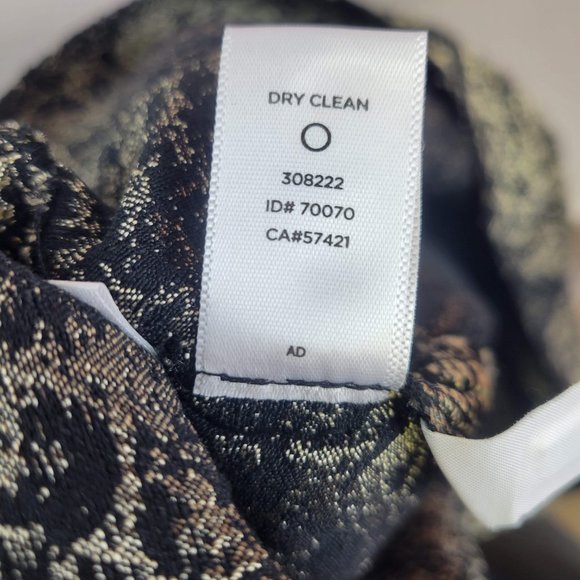 Ann Taylor LOFT gold and black sheath dress NWT size 2 - Picture 9 of 9